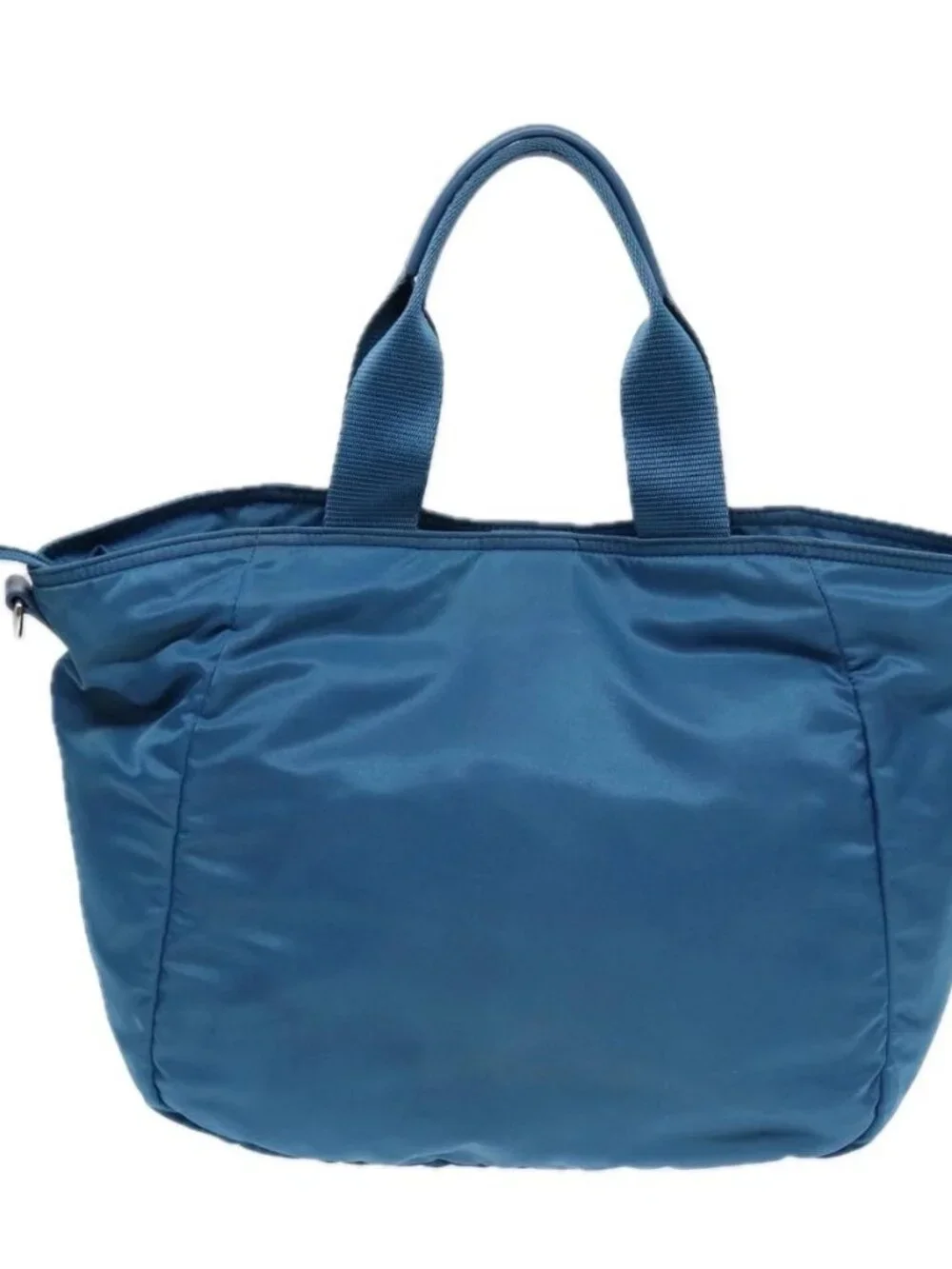 PRADA Shoulder Bag Nylon 2way Blue Silver - Picture 2 of 16